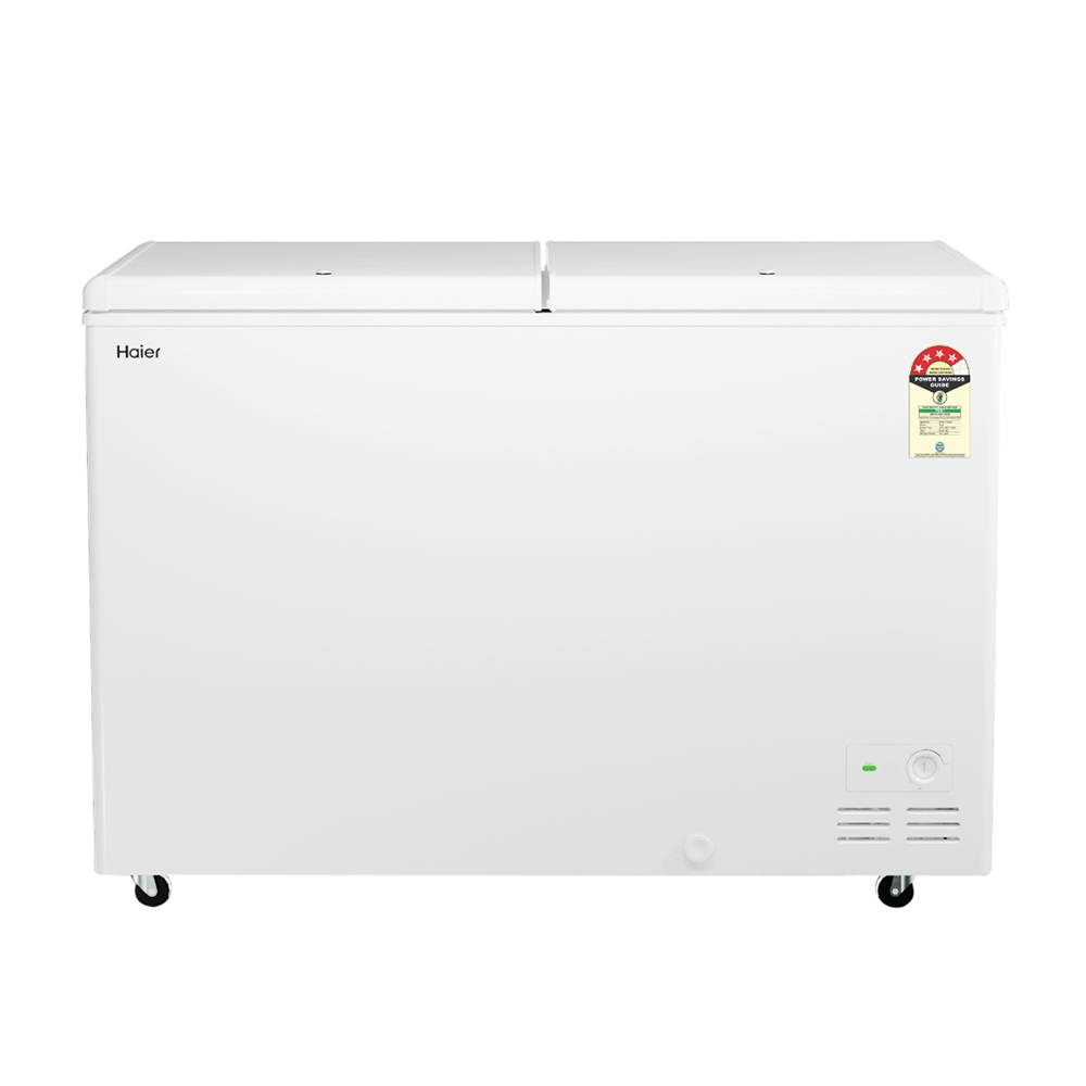 Haier 320 Ltr Double door- White Colour Convertible Hard top Freezer